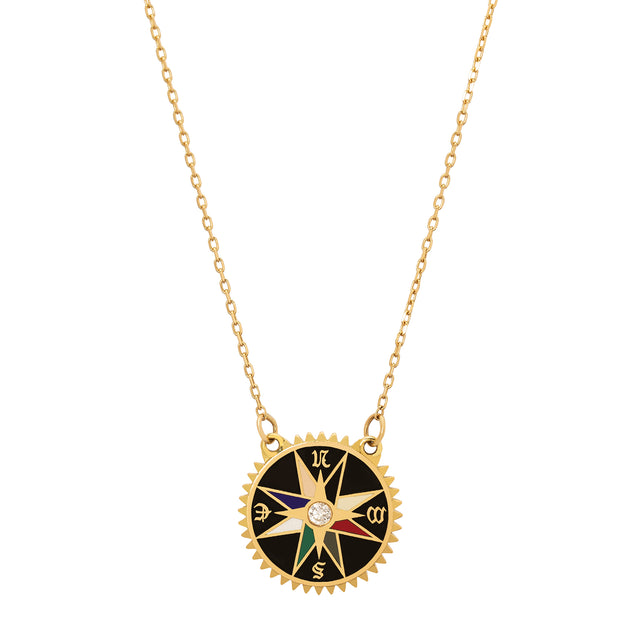 Foundrae Internal Compass Necklace - Broken English Jewelry