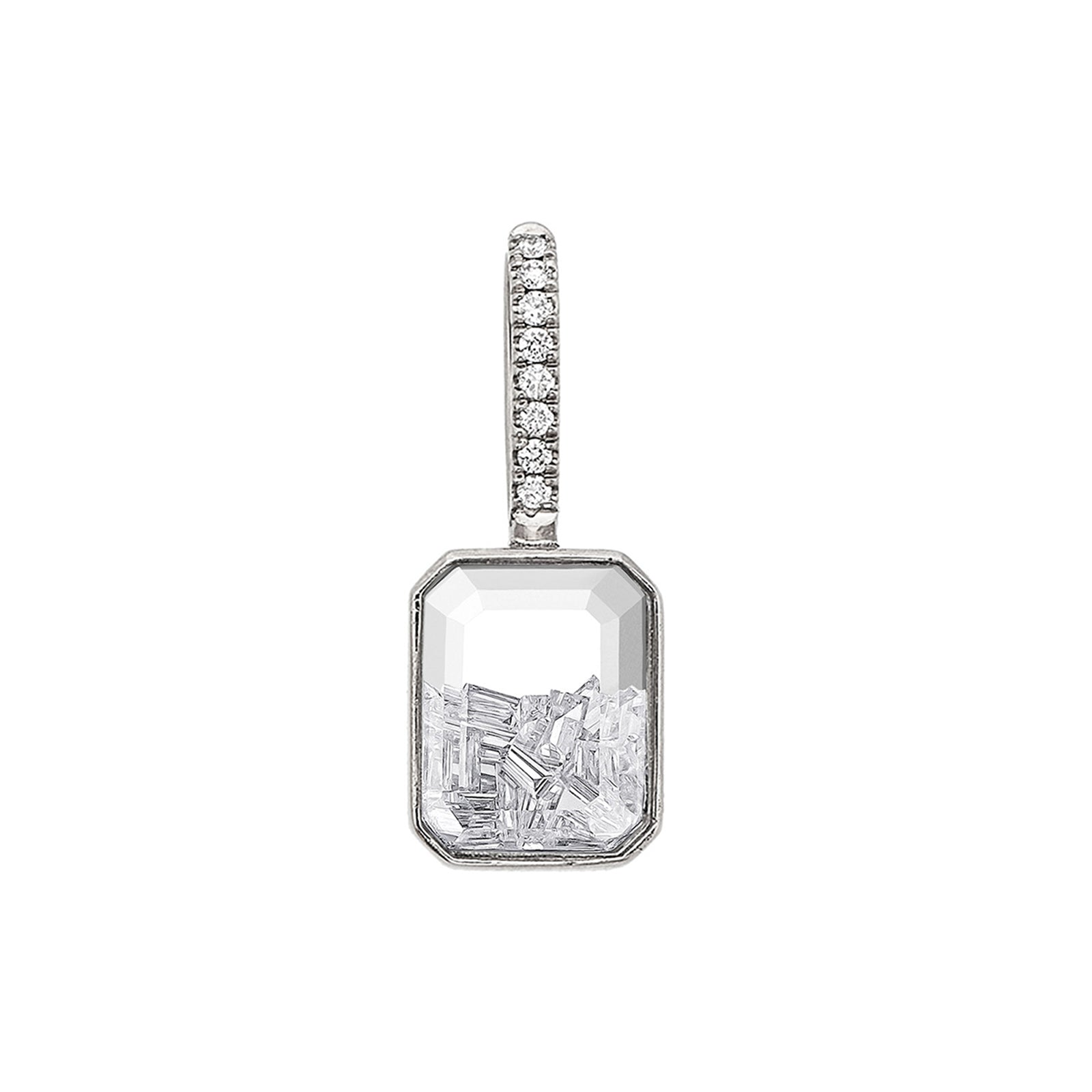 Moritz Glik Naipes Emerald Cut Gem Charm - Charms & Pendants - Broken English Jewelry