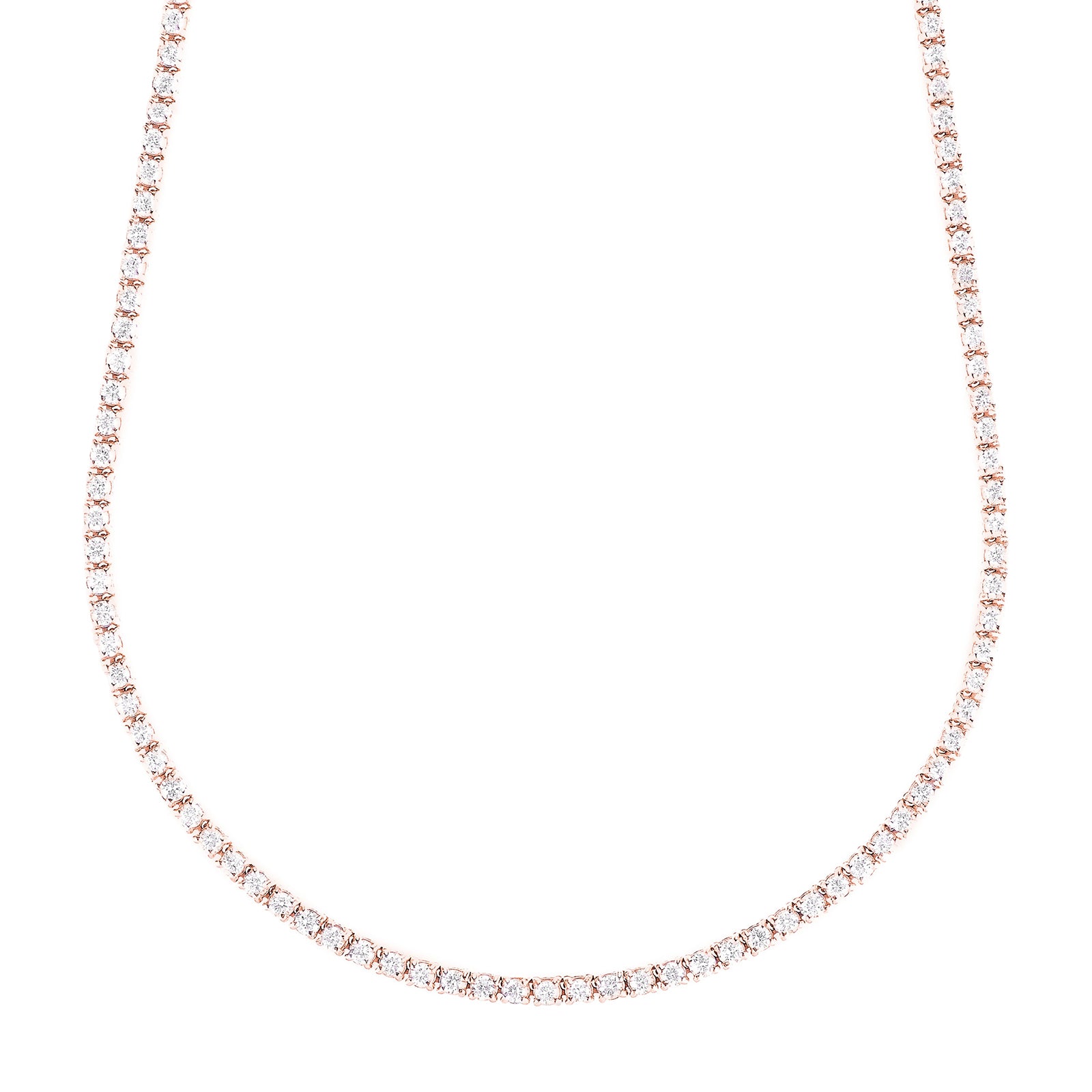 Carbon & Hyde Tennis Necklace - Rose Gold - Broken English Jewelry