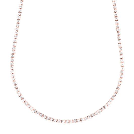 Tennis Necklace - Rose Gold - Main Img