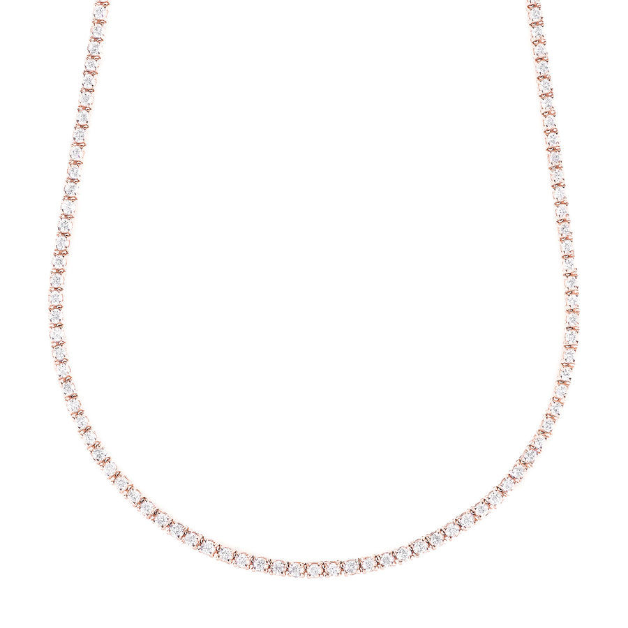 Carbon & Hyde Tennis Necklace - Rose Gold - Broken English Jewelry