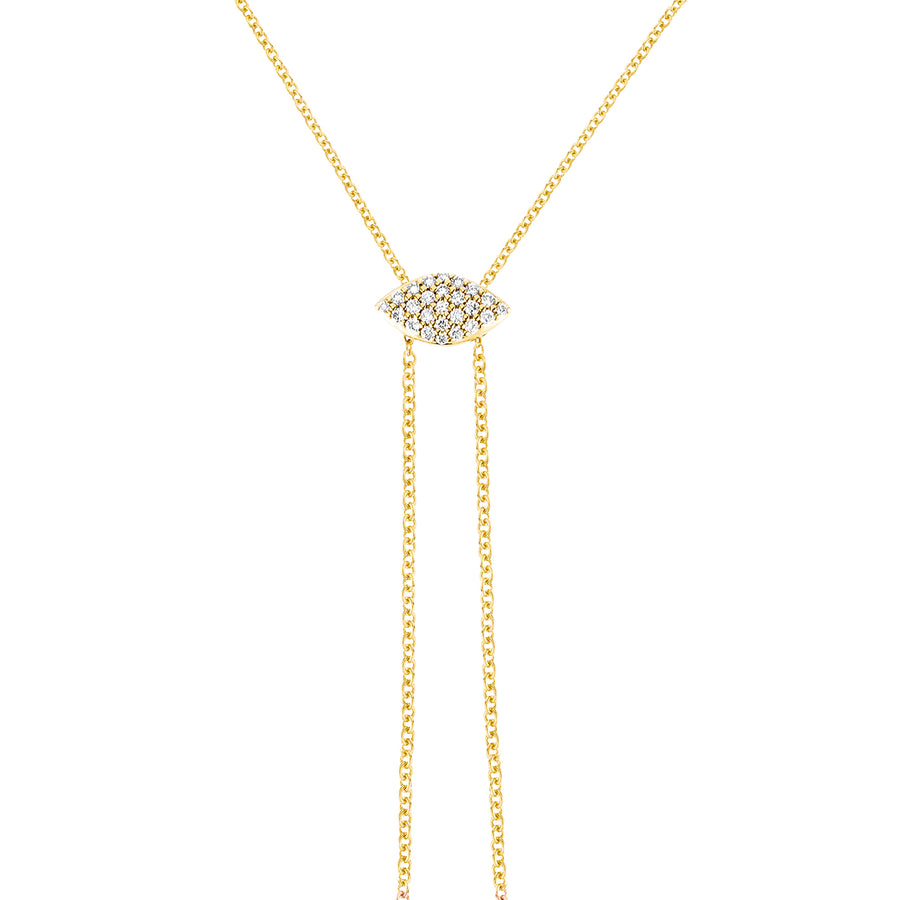 Carbon & Hyde Gemma Slider Necklace - Yellow Gold - Broken English Jewelry