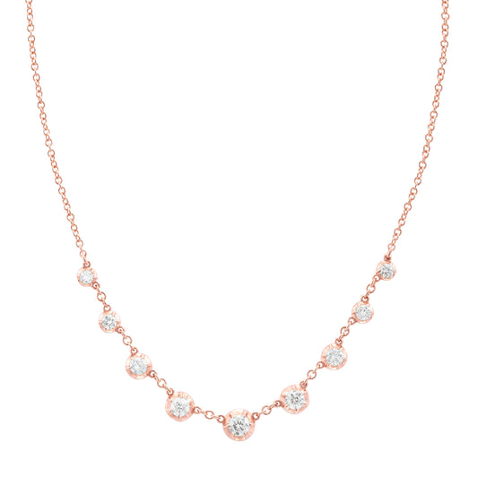 Rosette Starstruck Necklace - Rose Gold - Main Img