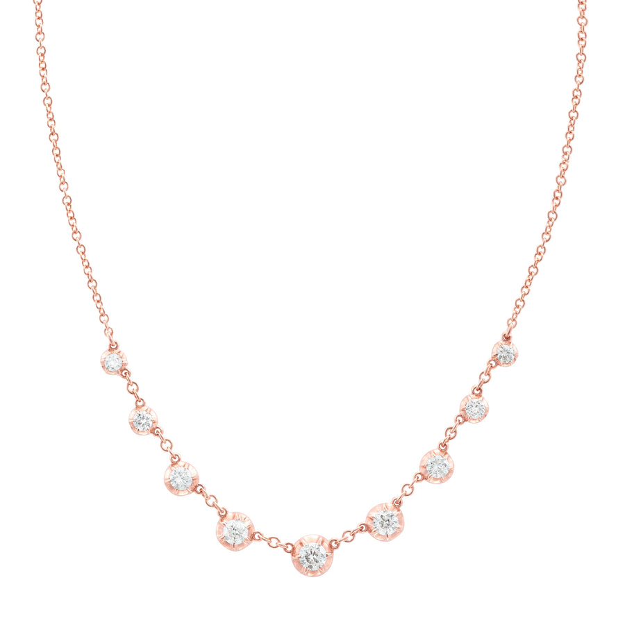 Carbon & Hyde Rosette Starstruck Necklace - Rose Gold - Necklaces - Broken English Jewelry