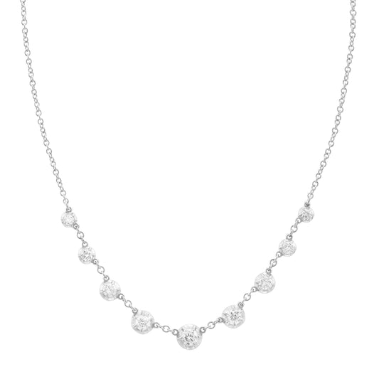 Rosette Starstruck Necklace - White Gold - Main Img