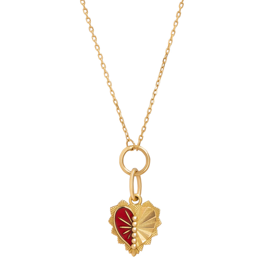 Foundrae Love Token Drop Necklace - Left - Broken English Jewelry