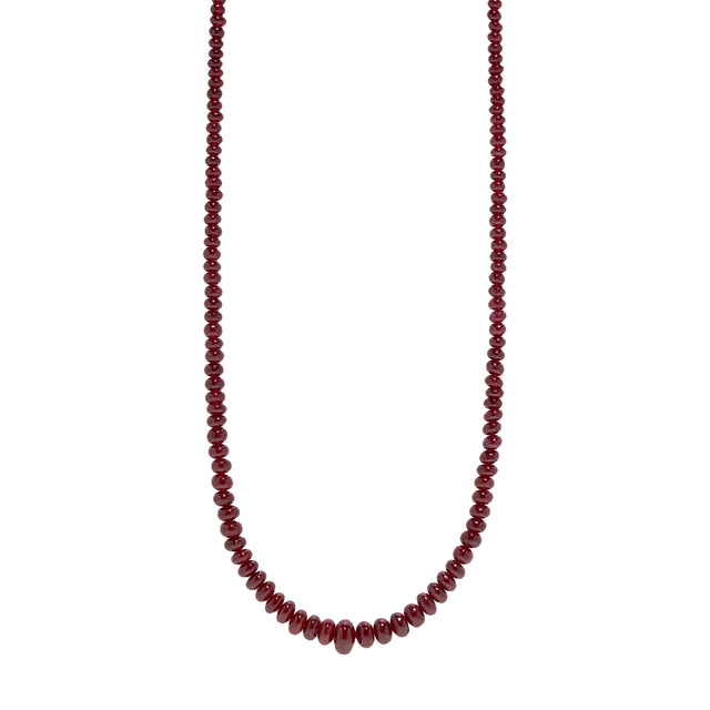 Āzlee Bead Necklace - Ruby - Necklaces - Broken English Jewelry