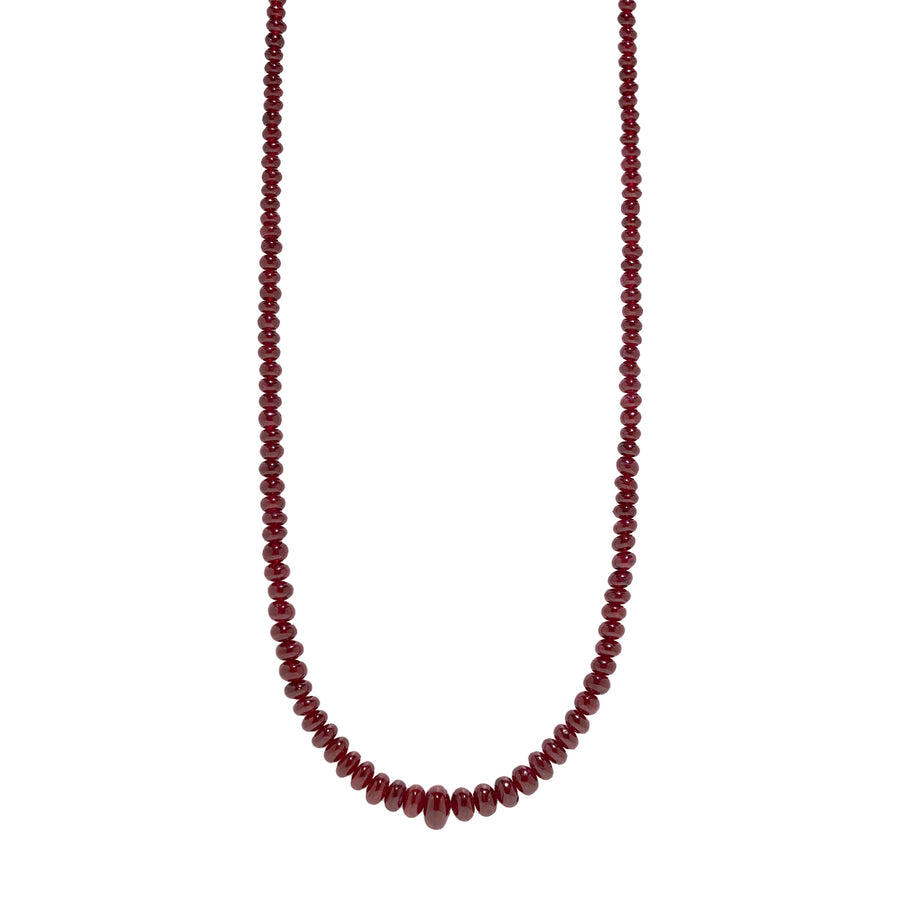 Āzlee Bead Necklace - Ruby - Necklaces - Broken English Jewelry