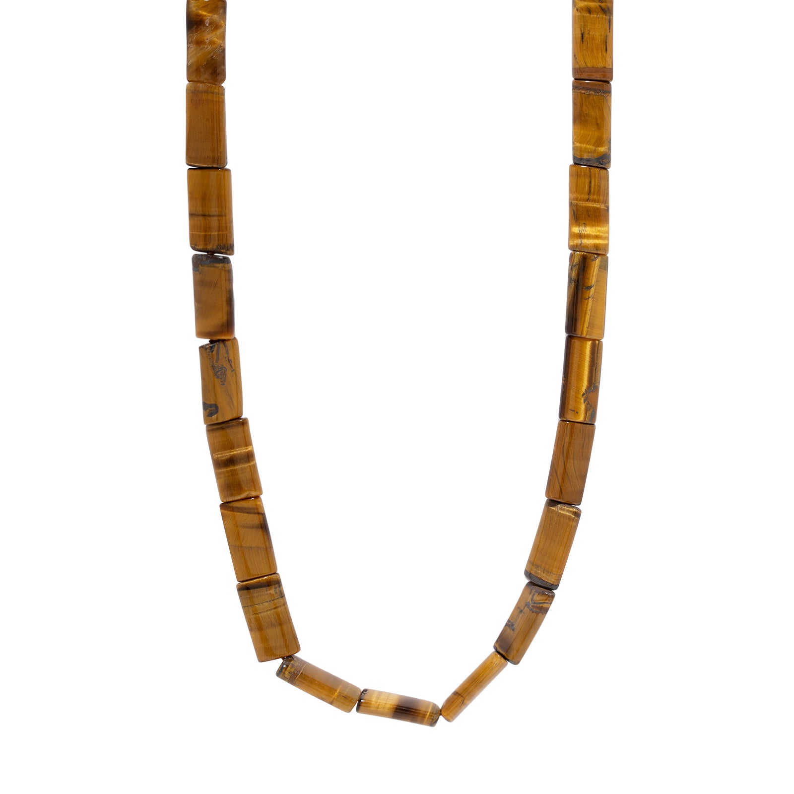 Azlee Bead Necklace - Tigers Eye - Necklaces - Broken English Jewelry
