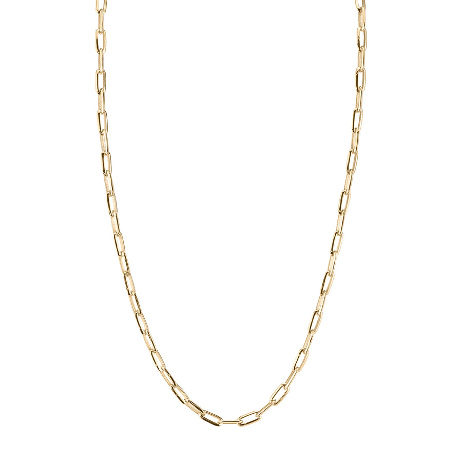 Lizzie Mandler Knife Edge Signature Oval Link Chain Necklace - Necklaces - Broken English Jewelry