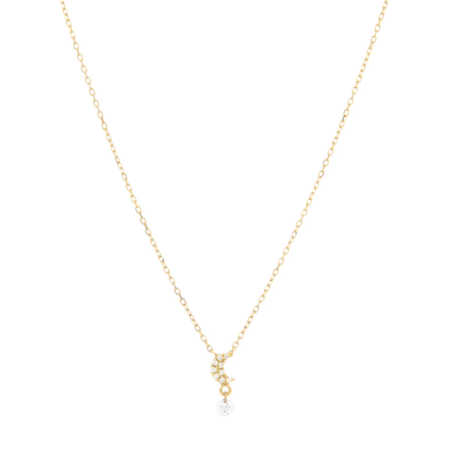 Persée Paris Moon Necklace - Yellow Gold - Necklaces - Broken English Jewelry