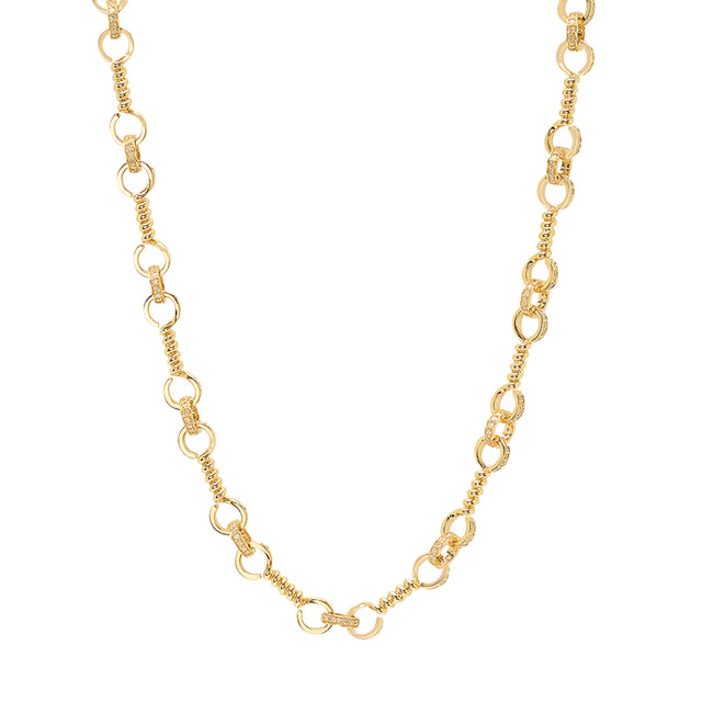 Nancy Newberg Twist Bar Link Chain - Broken English Jewelry