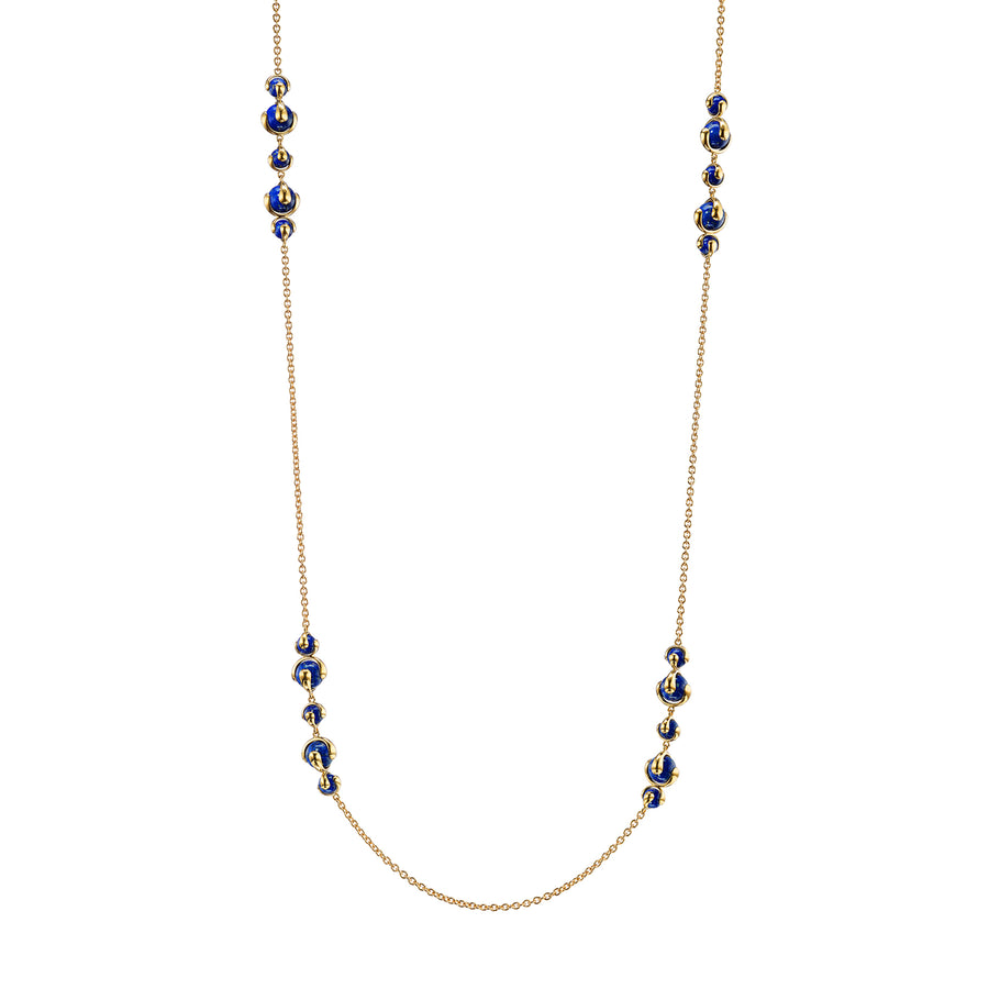 Marina B Cardan Cluster Necklace - Lapis - Necklaces - Broken English Jewelry