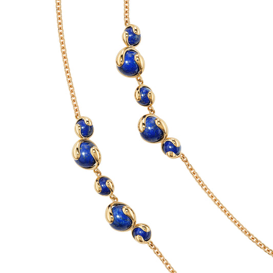 Cardan Cluster Necklace - Lapis