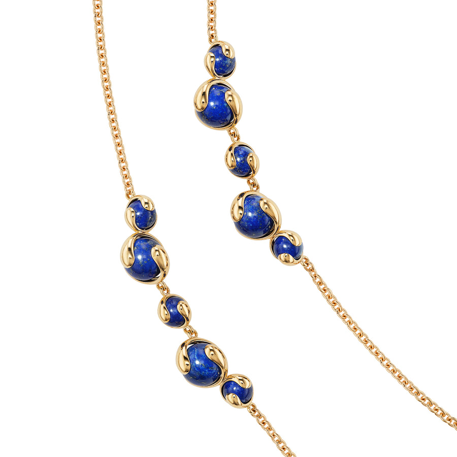 Marina B Cardan Cluster Necklace - Lapis - Necklaces - Broken English Jewelry
