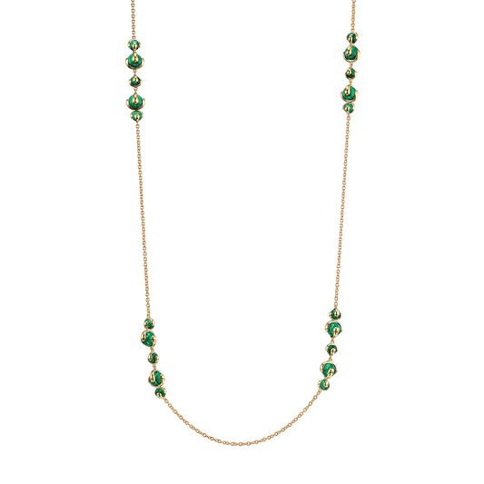 Cardan Cluster Necklace - Malachite - Main Img