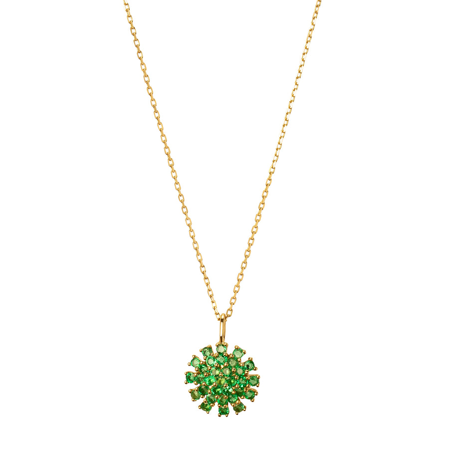 YI Collection Flower Necklace - Emerald - Necklaces - Broken English Jewelry