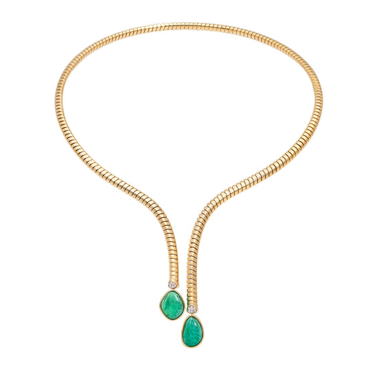 Trisolina Necklace - Emerald - Main Img