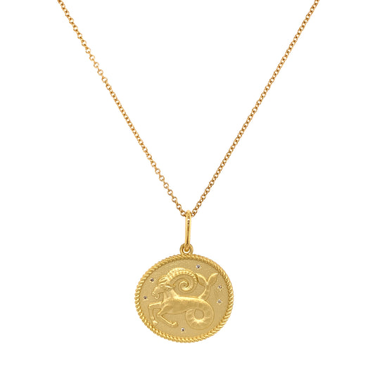 Zodiac Double Sided Necklace - Capricorn - Main Img