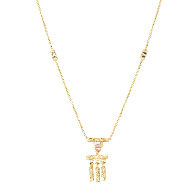 Xiao Wang Gravity Multi Dangle Necklace - Broken English Jewelry