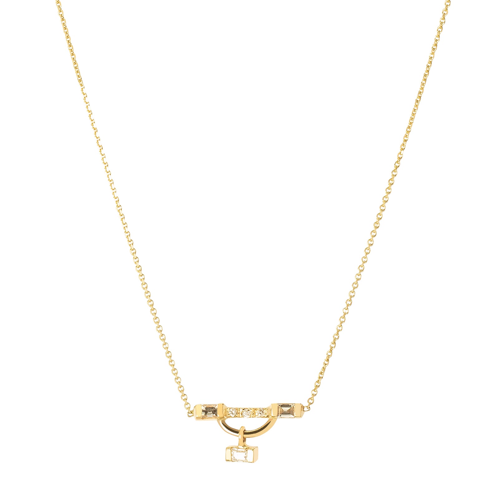 Xiao Wang Gravity Sliding Charm Necklace - Broken English Jewelry