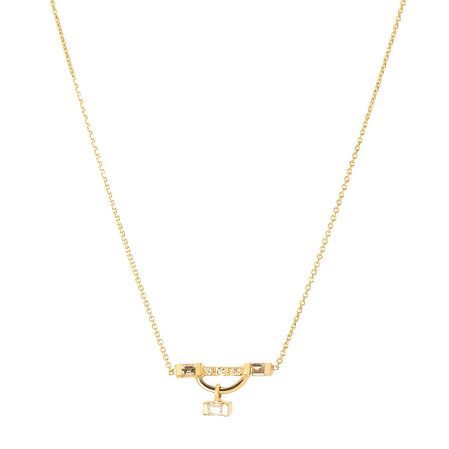 Xiao Wang Gravity Sliding Charm Necklace - Broken English Jewelry