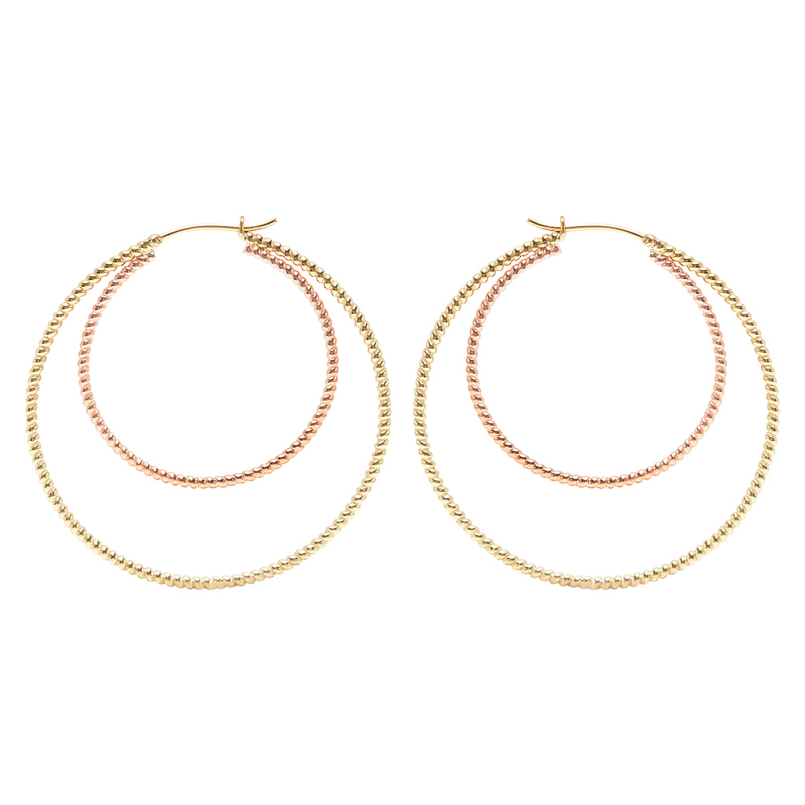 Nancy Newberg Twist Double Hoops - Broken English Jewelry