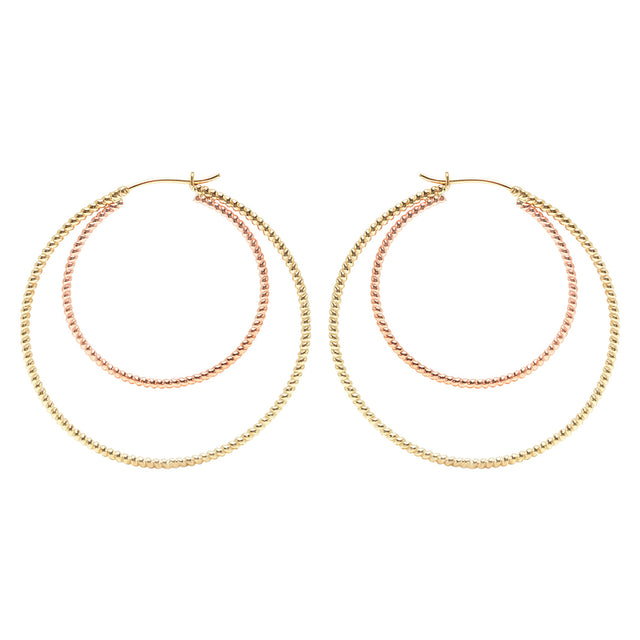 Nancy Newberg Twist Double Hoops - Broken English Jewelry