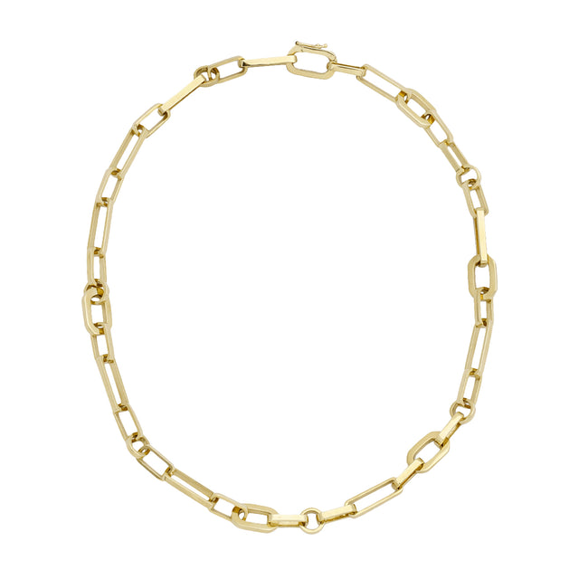 Nancy Newberg Mixed Link Chain Necklace - Necklaces - Broken English Jewelry