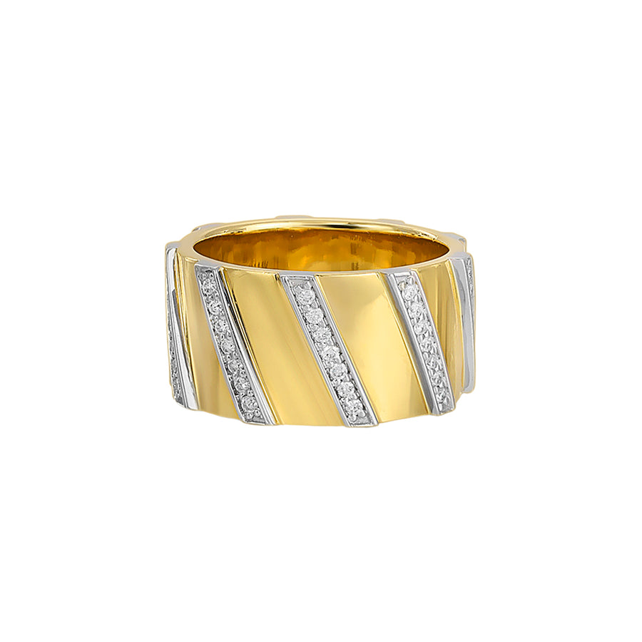 Nancy Newberg Striped Cigar Band Ring - Rings - Broken English Jewelry