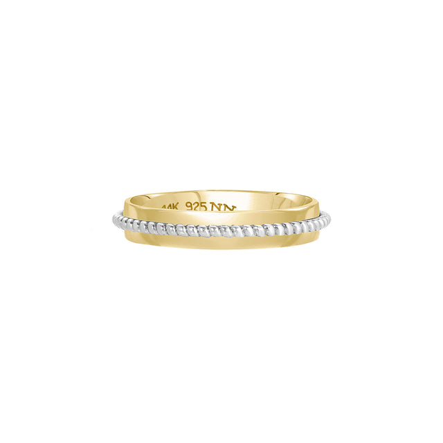 Nancy Newberg Mixed Rope Band Ring - Rings - Broken English Jewelry