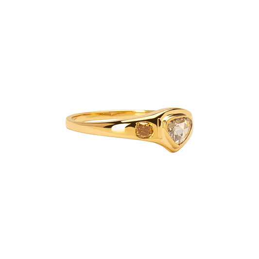 Neptune Ring - Rose Cut Diamond