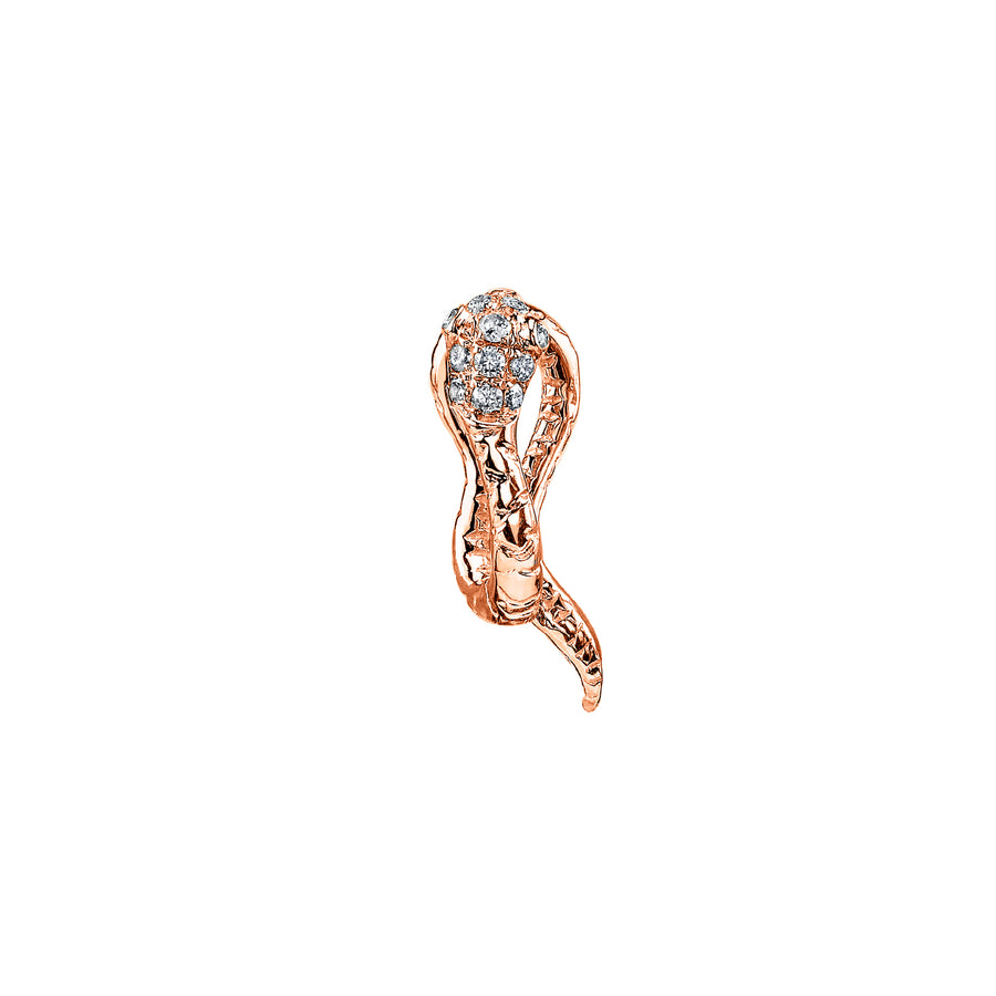 Borgioni Snake Huggie - Rose Gold - Earrings - Broken English Jewelry