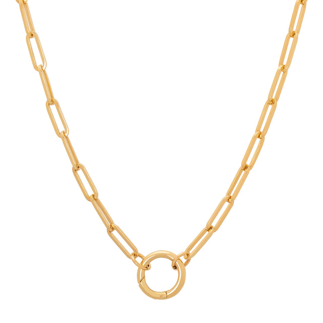 Foundrae Classic FOB Clip Chain with Chubby Annex - 22" - Broken English Jewelry