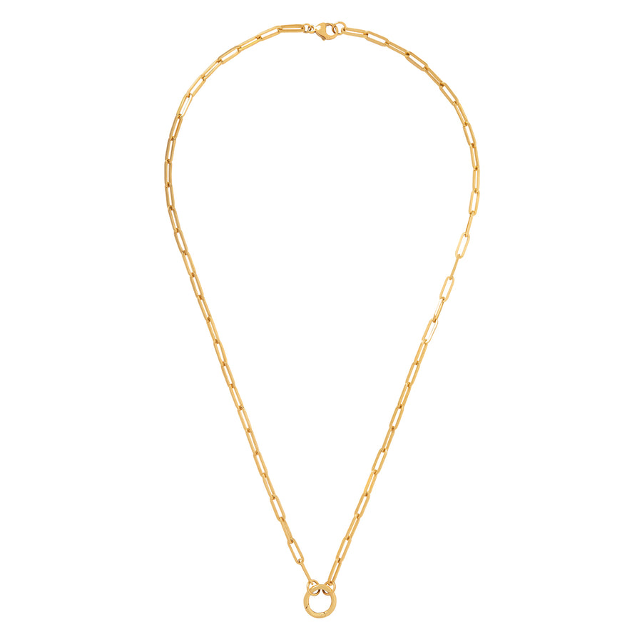 Foundrae Classic FOB Clip Chain with Chubby Annex - 22" - Broken English Jewelry