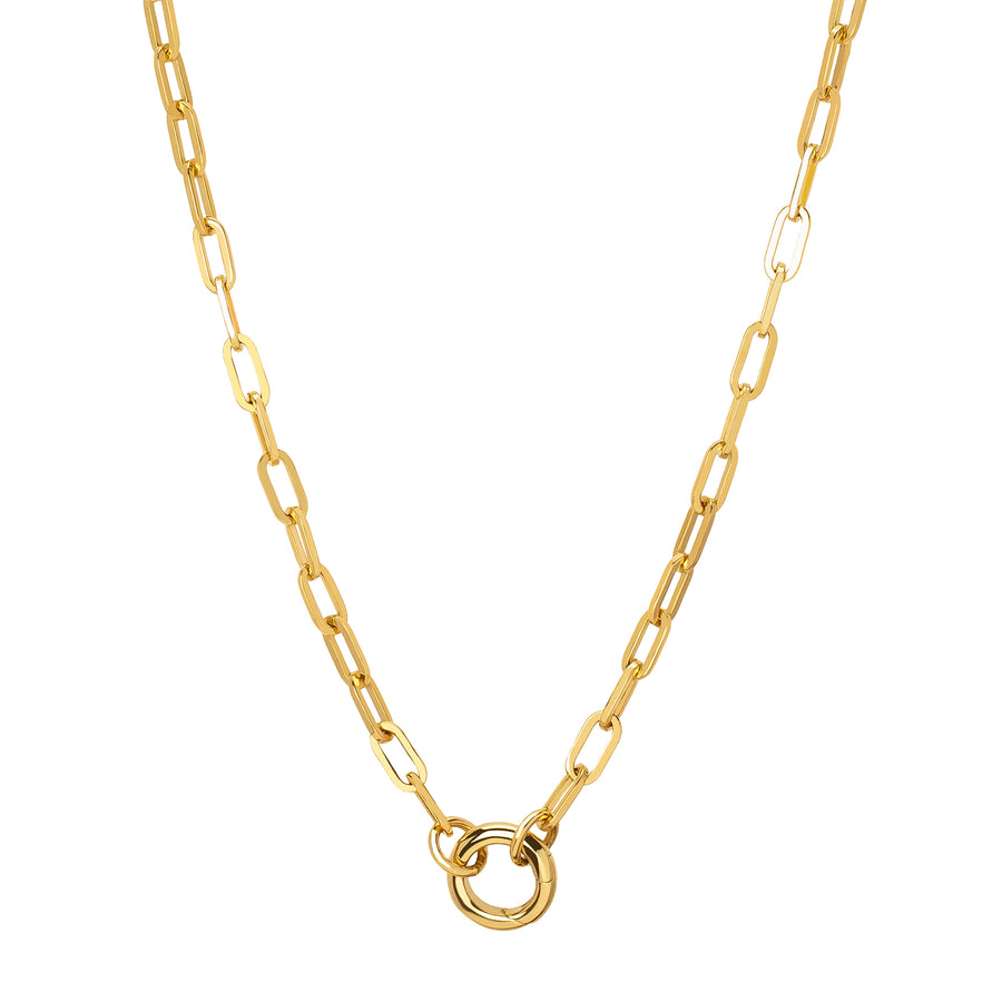 Foundrae Refined Clip Chain with Mini Chubby Annex - 18" - Necklaces - Broken English Jewelry