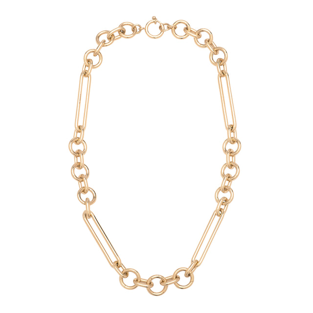 Oversized Mixed Clip Choker