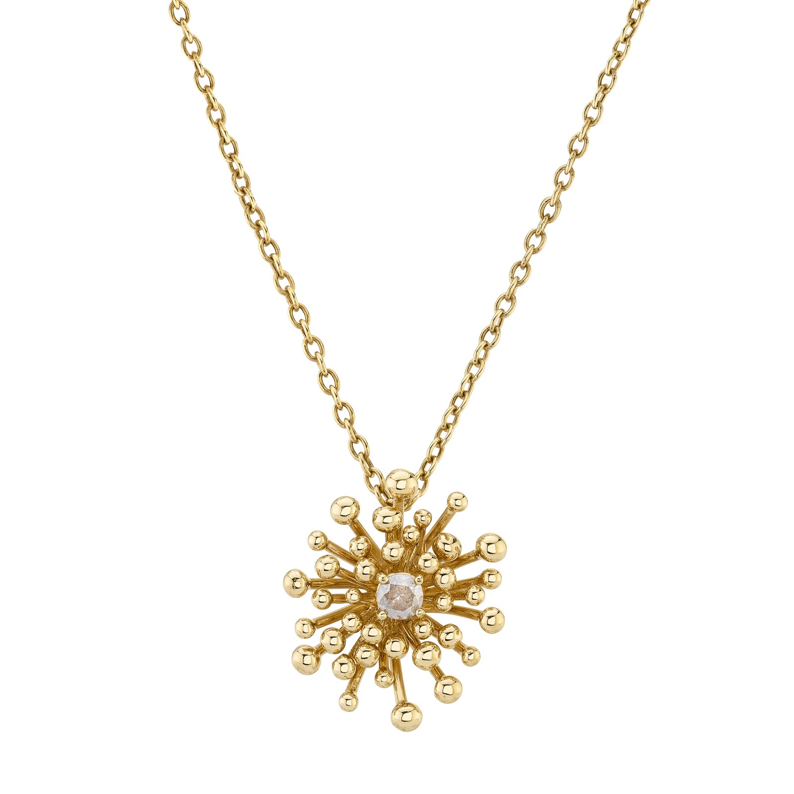 VRAM Nocturne Pendant Necklace - Gray Diamond - Broken English Jewelry