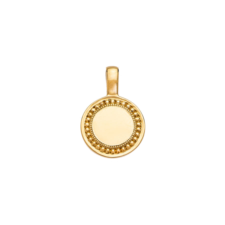 Sethi Couture P.S. Small Round Charm - Yellow Gold - Charms & Pendants - Broken English Jewelry