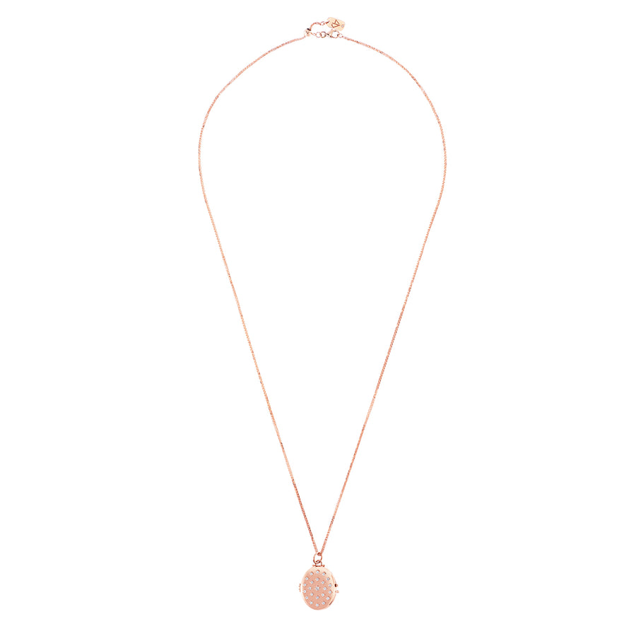 Carbon & Hyde Etoile Locket Necklace - Rose Gold - Necklaces - Broken English Jewelry