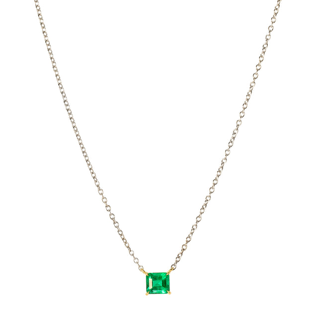 Ara Vartanian Pendant Necklace - Emerald - Necklaces - Broken English Jewelry