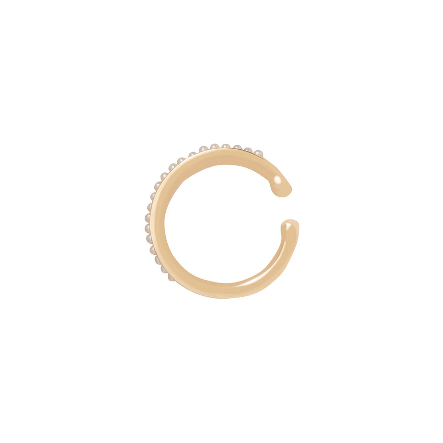 Hirotaka Baby Pearl Ear Cuff - Gold (M) - Broken English Jewelry
