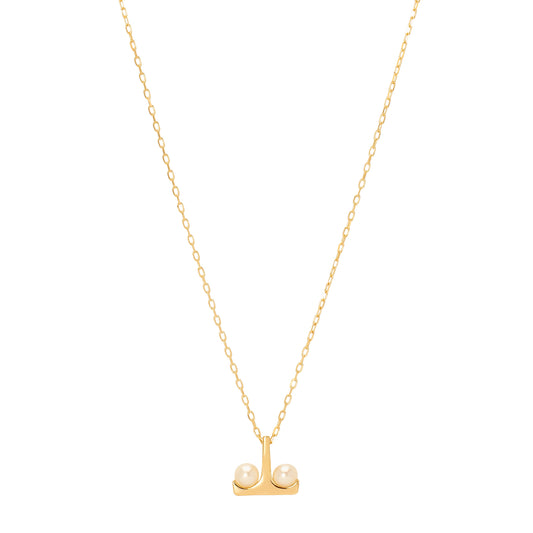 Beluga Pearl Necklace - Small - Main Img