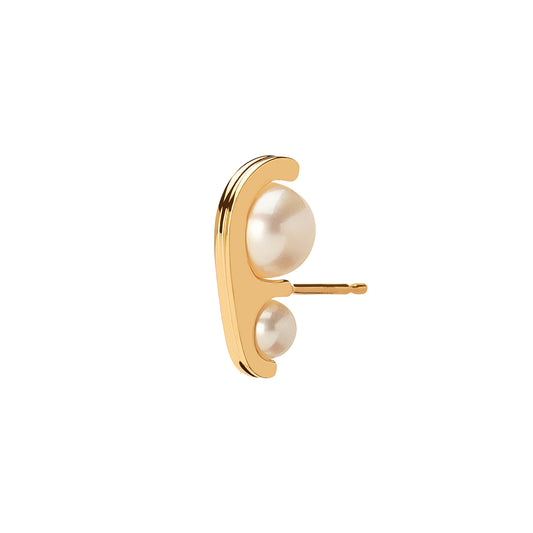 Beluga Double Earring - Pearl - Main Img