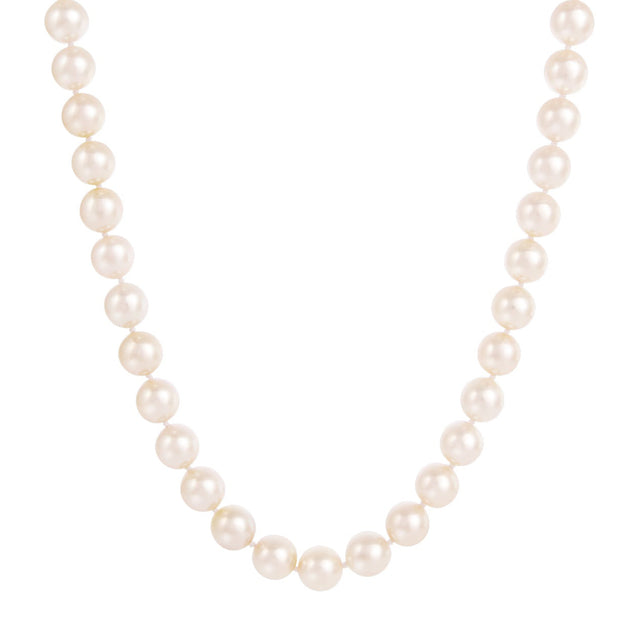 Storrow 8.5mm Japanese Akoya Pearl Howie Necklace - 18" - Necklaces - Broken English Jewelry