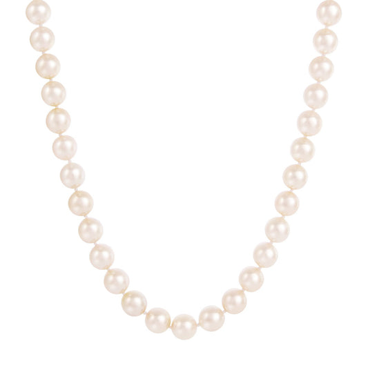 8.5mm Japanese Akoya Pearl Howie Necklace - 18" - Main Img