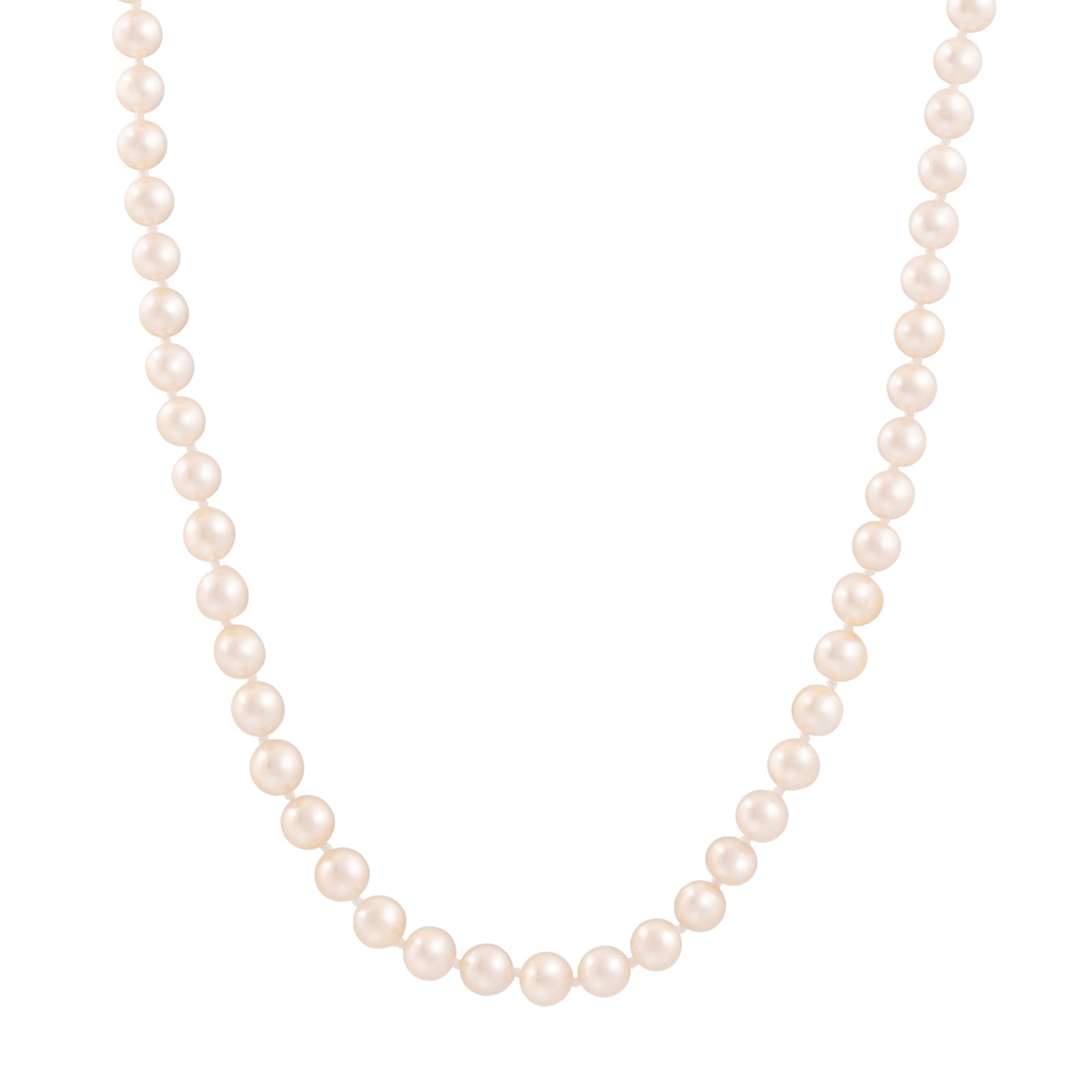Storrow 7mm Japanese Akoya Pearl Howie Necklace - 18" - Necklaces - Broken English Jewelry