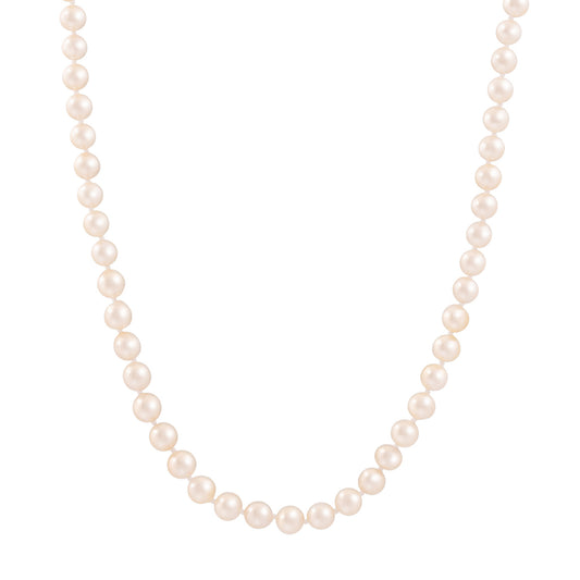 7mm Japanese Akoya Pearl Howie Necklace - 18" - Main Img