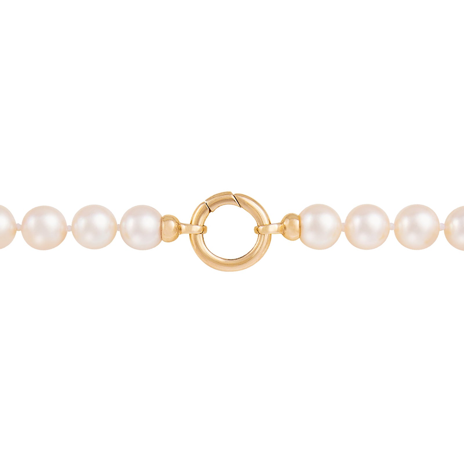 Storrow 7mm Japanese Akoya Pearl Howie Necklace - 18" - Necklaces - Broken English Jewelry