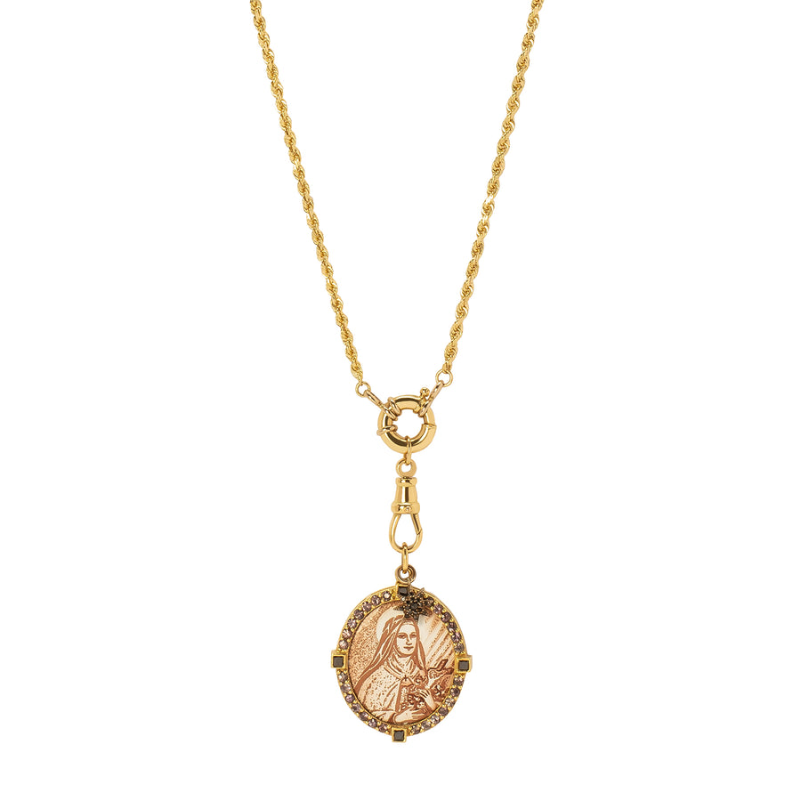 Colette Loquet Rope Chain Necklace - Virgin Mary - Necklaces - Broken English Jewelry